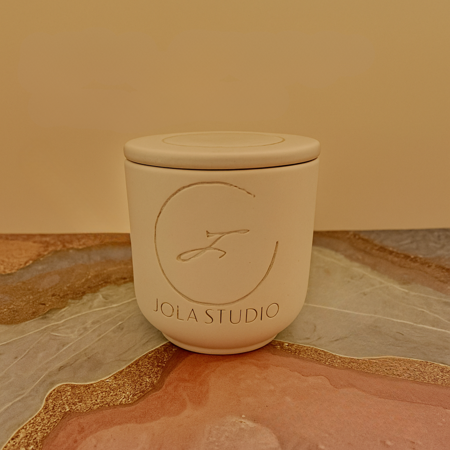 Sand Concrete Design Scented Candle