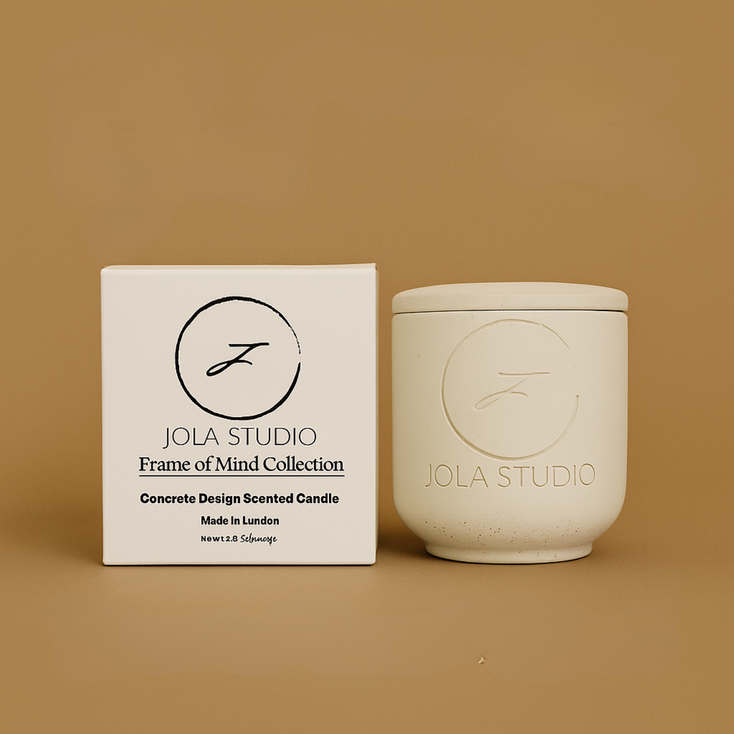 Ivory Concrete Design Scented Candle