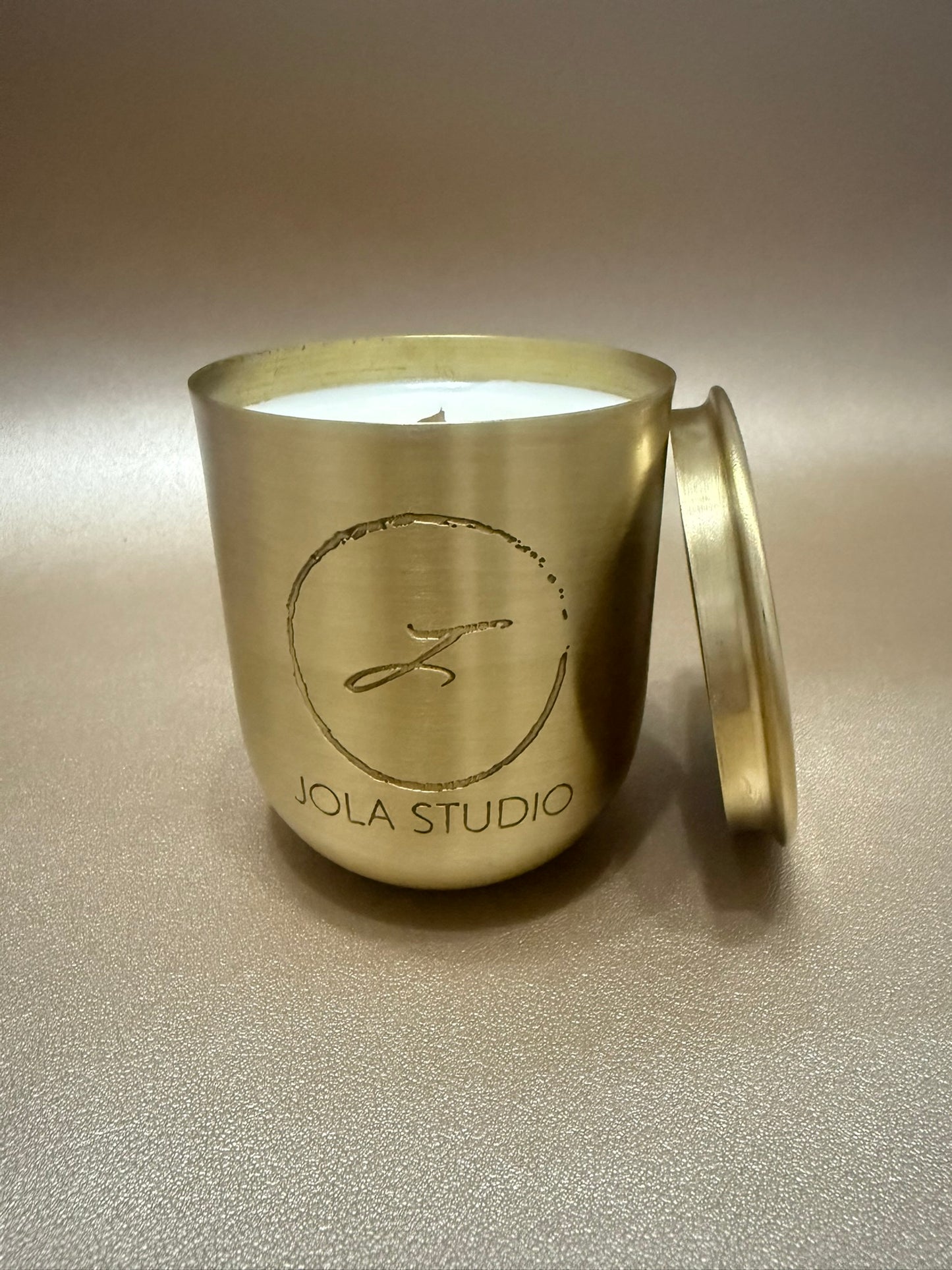 Gold Aura Brass Scented Candle