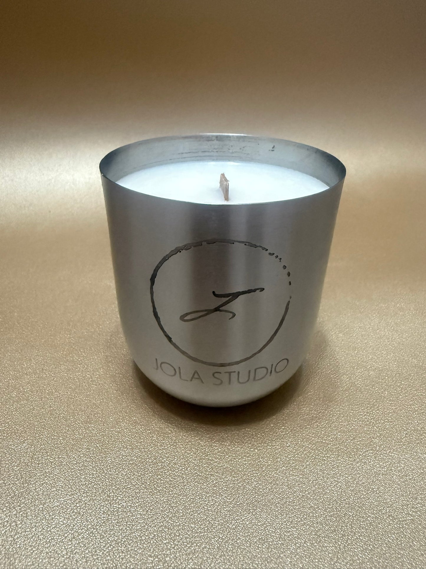 Silver Mirage Brass Scented Candle