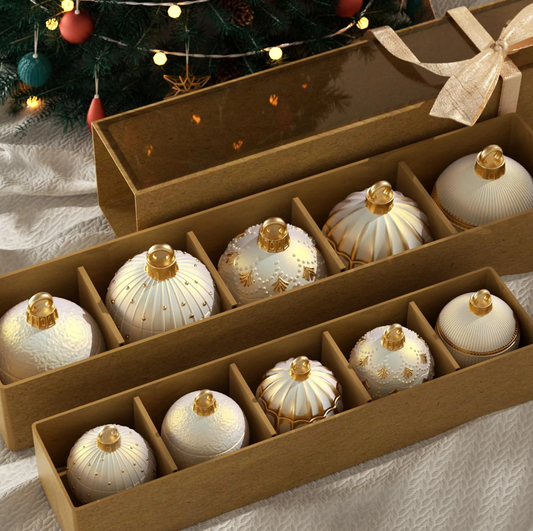 Christmas Twinkle Bauble Candle Set – 4oz (Set of 5)