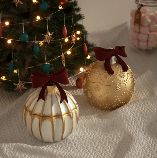 Christmas Twinkle Bauble Candle Set – 7oz (Set of 4)