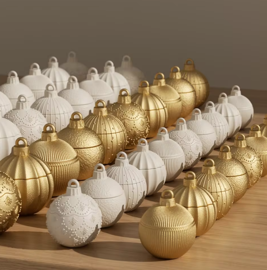 Christmas Twinkle Bauble Candle Set – 4oz (Set of 5)