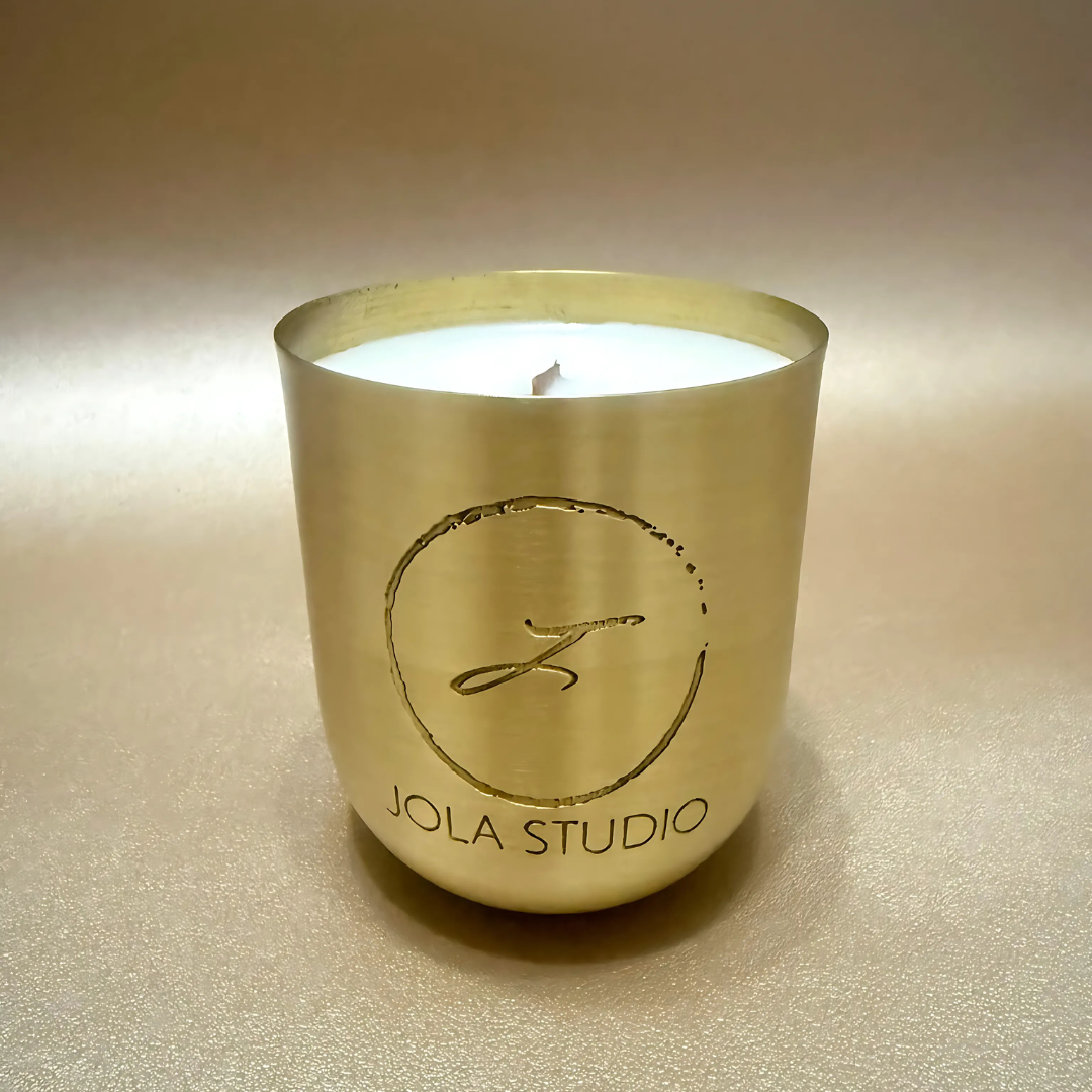 Gold Aura Brass Scented Candle