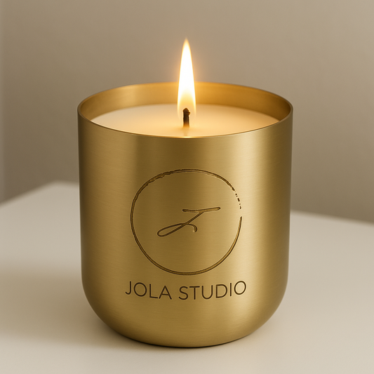Gold Aura Brass Scented Candle