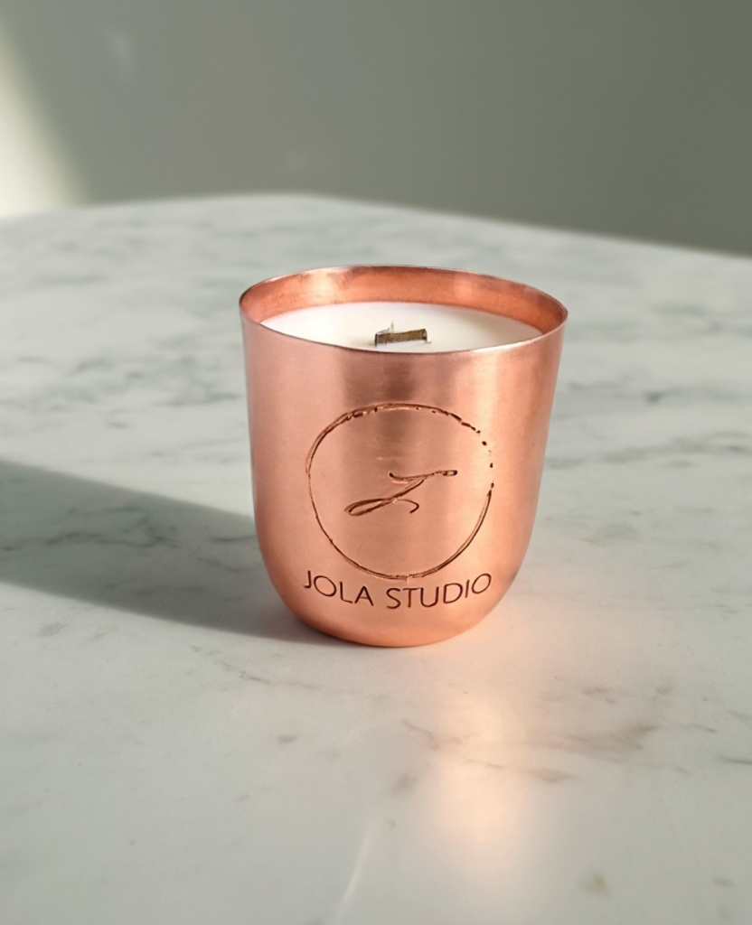 Copper Flame Brass Scented Candle