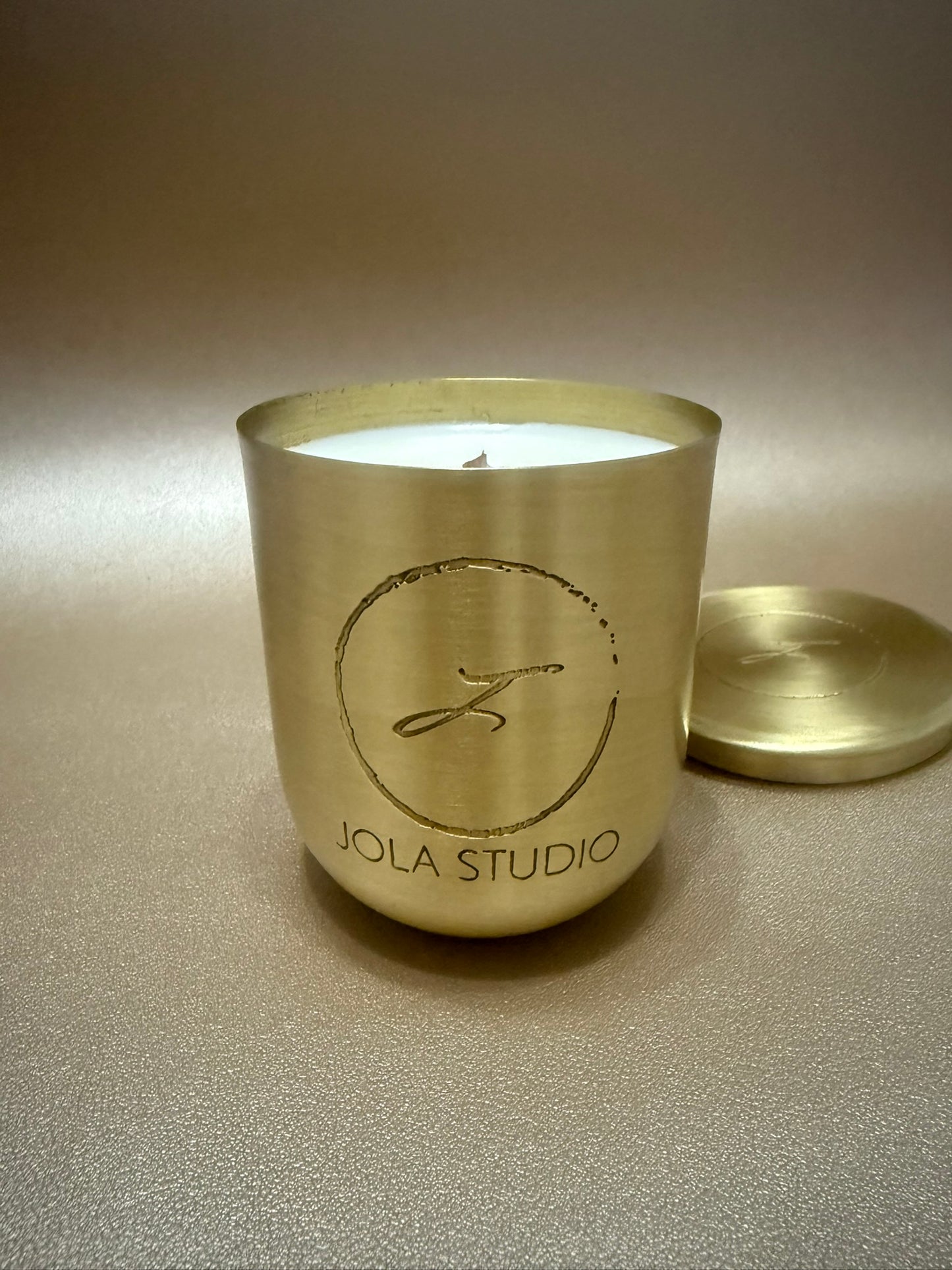 Gold Aura Brass Scented Candle
