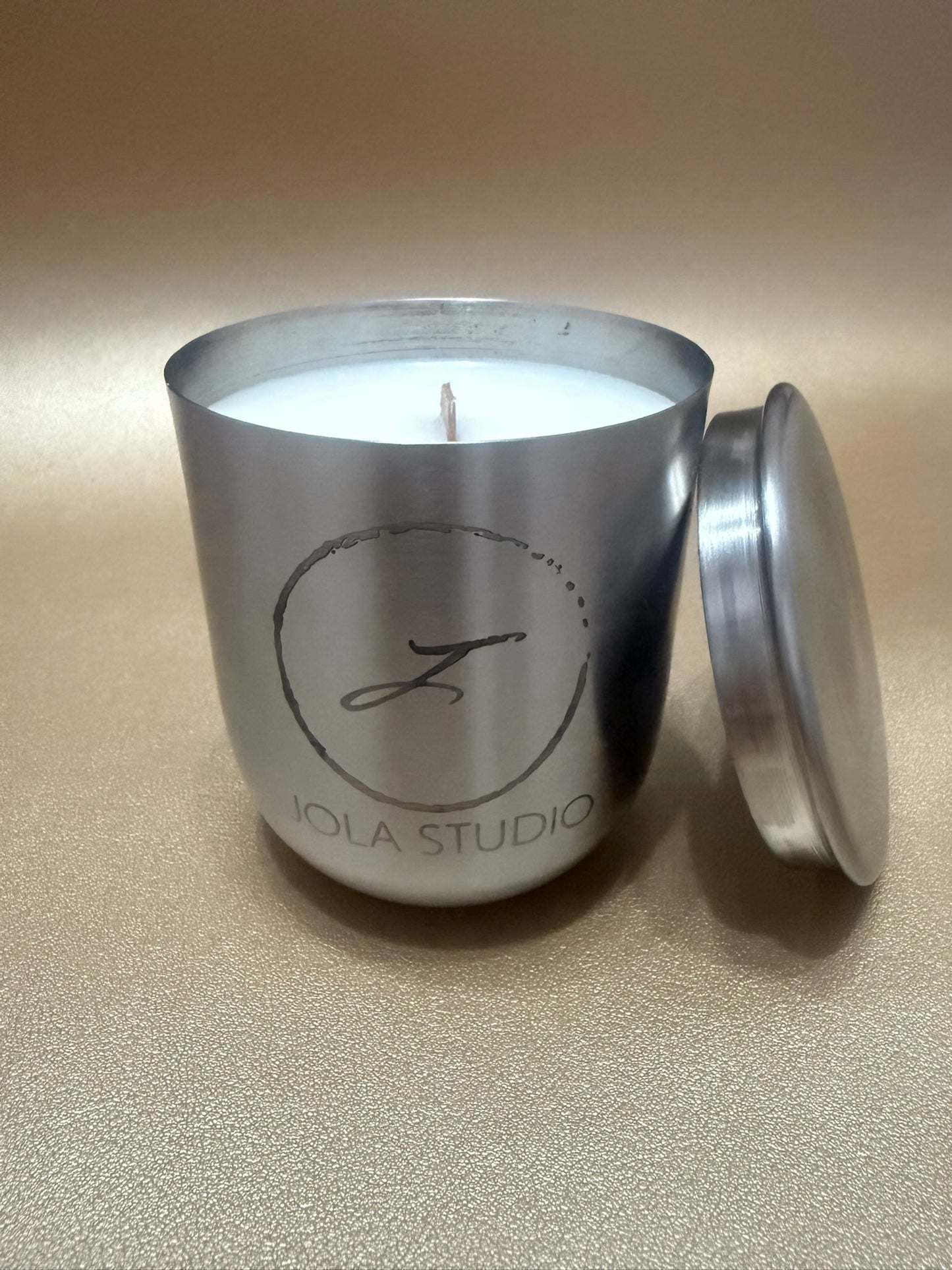 Silver Mirage Brass Scented Candle