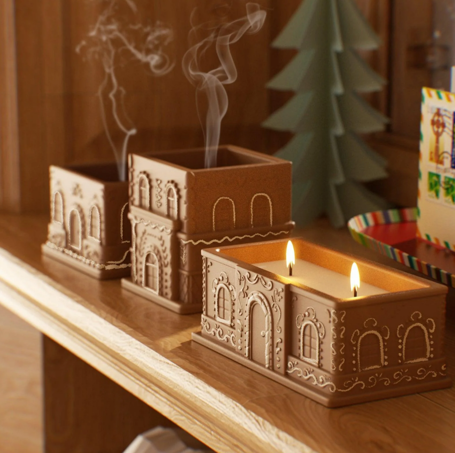 Sweet Gingerbread Cottage Candle Jar Collection – 5oz, 7oz & 9oz