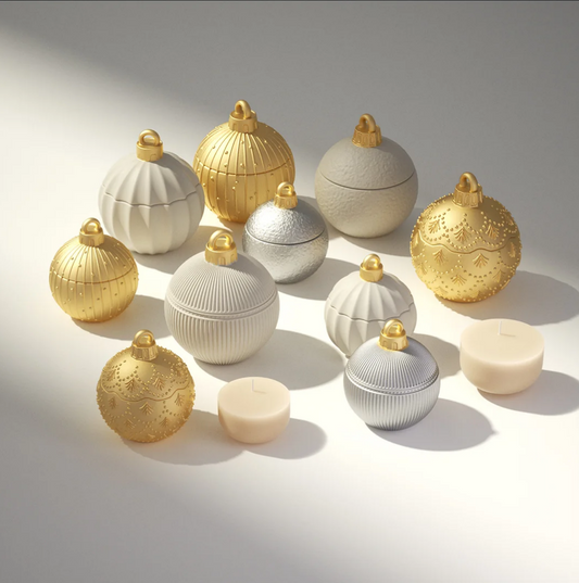 Christmas Twinkle Bauble Candle Set – 4oz (Set of 5)
