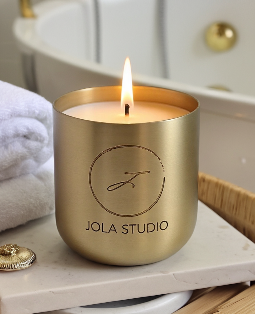 Gold Aura Brass Scented Candle