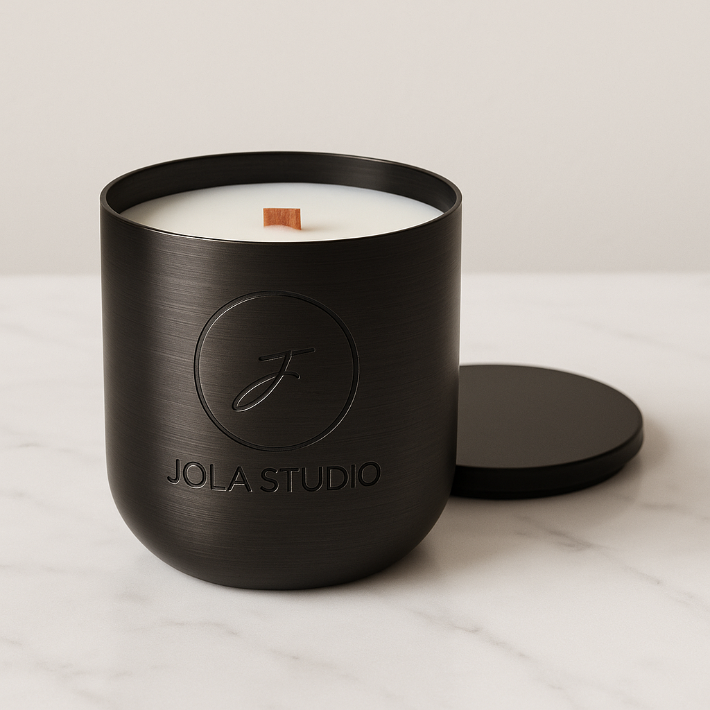 Black Eclipse Brass Scented Candle