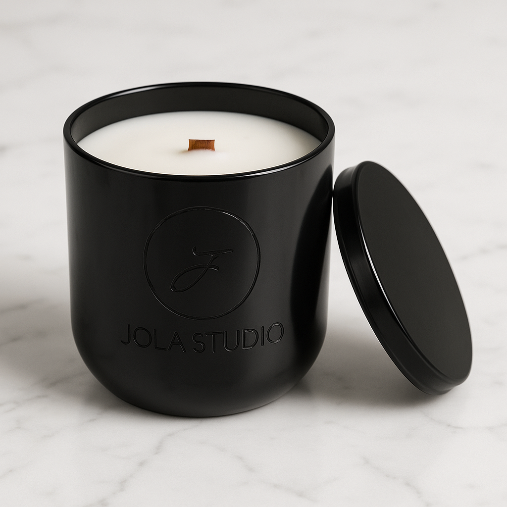 Black Eclipse Brass Scented Candle