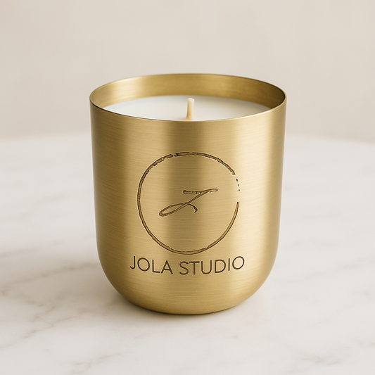 Gold Aura Brass Scented Candle