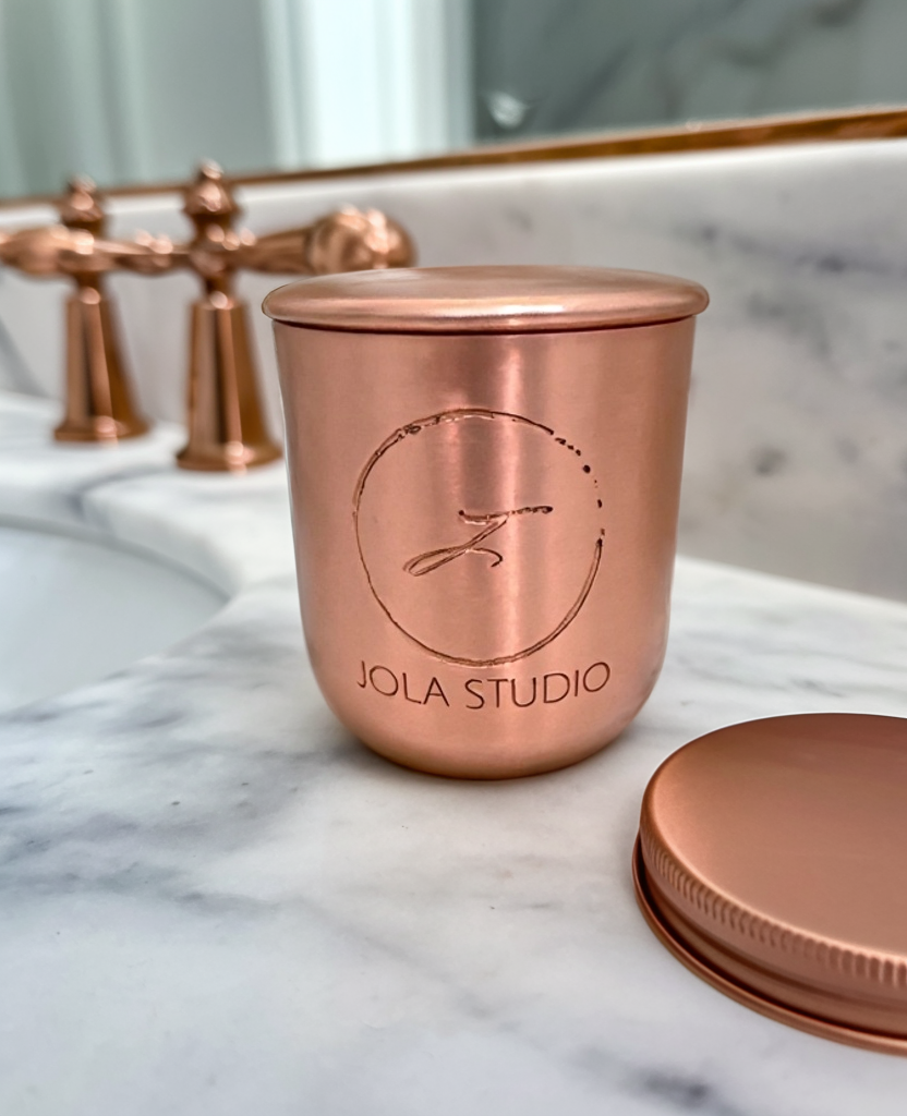 Copper Flame Brass Scented Candle